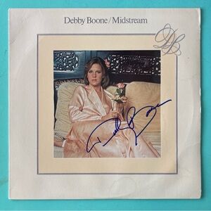 Debby Boone SIGNED Midstream Vinyl LP - Scuffed Scratched Record - Autographed